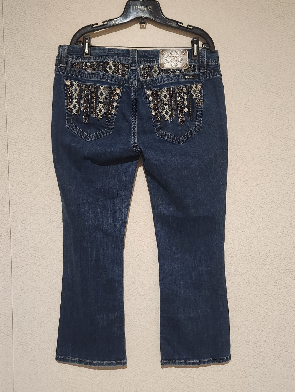 Miss Me Easy Boot Stretch Jeans Mid Rise Curvy Fit Womens Size 33 - Picture 5 of 10